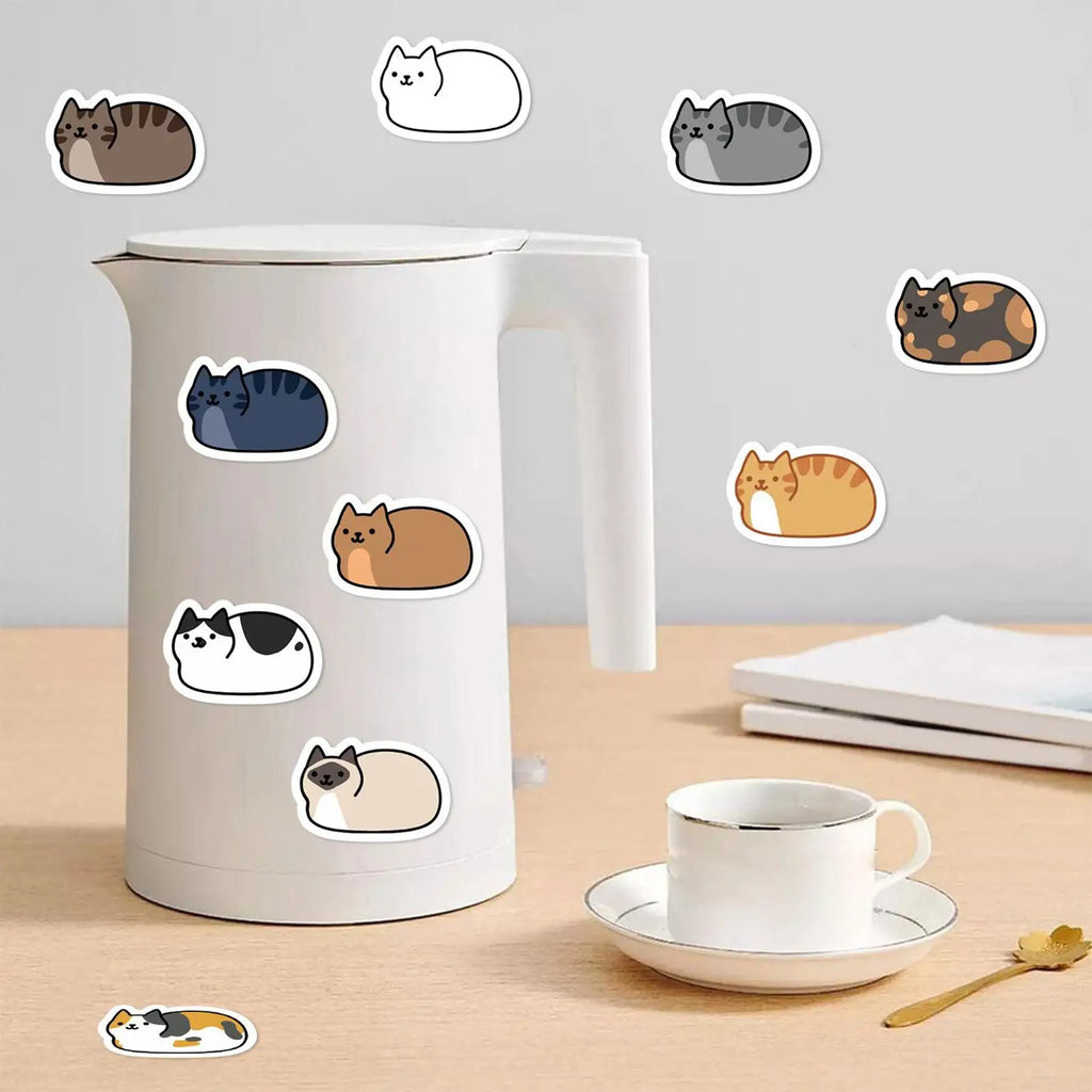 Cat Stickers For Kids 500 Sheet/Roll Stickers Decor Envelope Seal Decoration For School Party Office Scrapbook Notebook Laptop Zpaxo