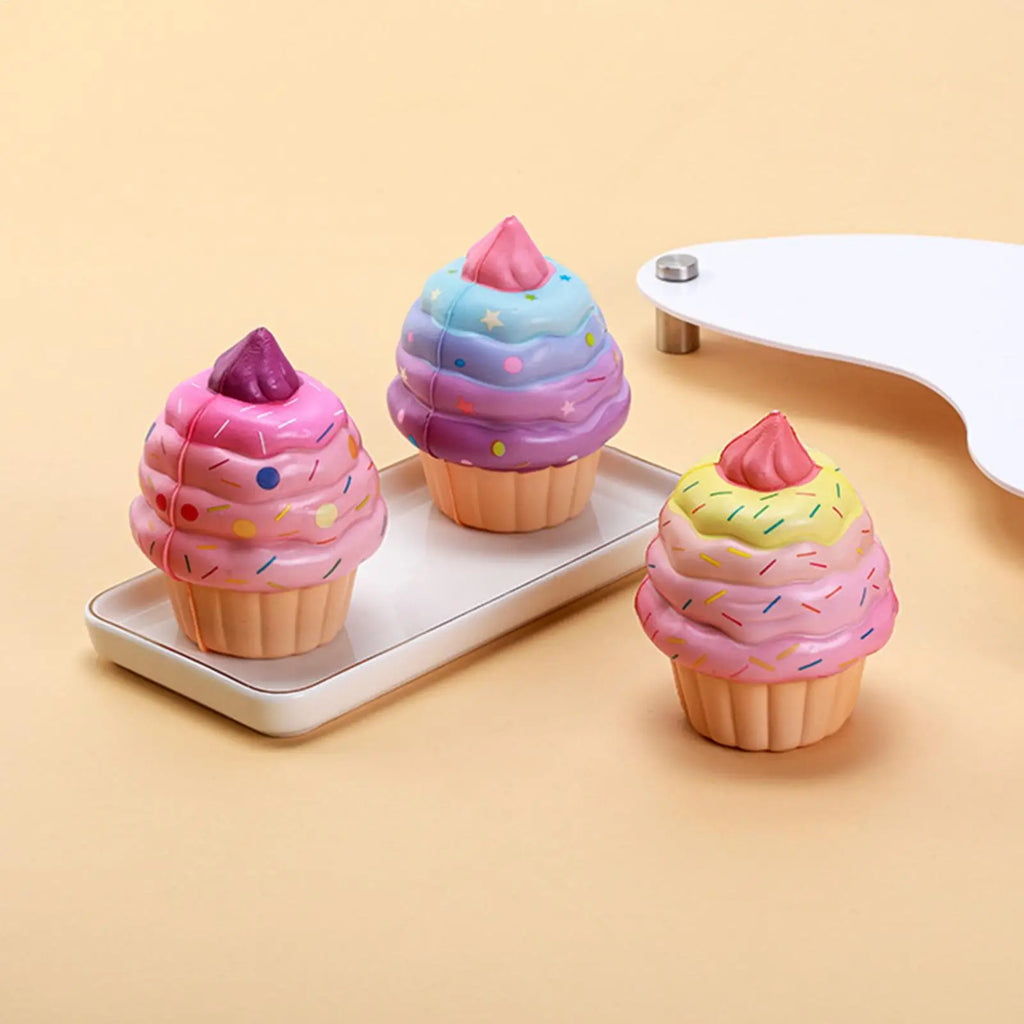 Ice Cream Squeezing Toy Realistic Soft Cute Ice Cream Fun Collectibles Quiet Fidget Toys For Adults Family Friends Youth Teens Zpaxo