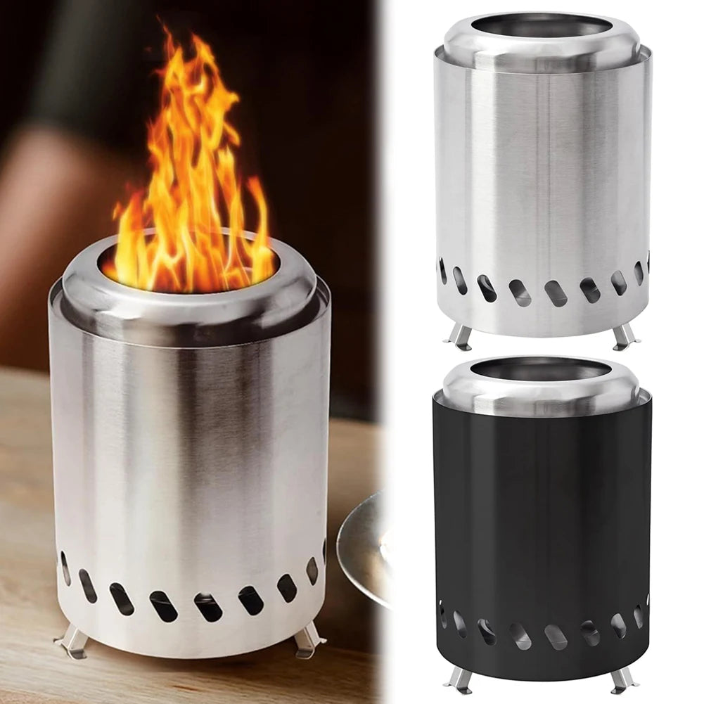 Smokeless Tabletop Fire Pit Mini Firepit Portable Stove Wood Burning