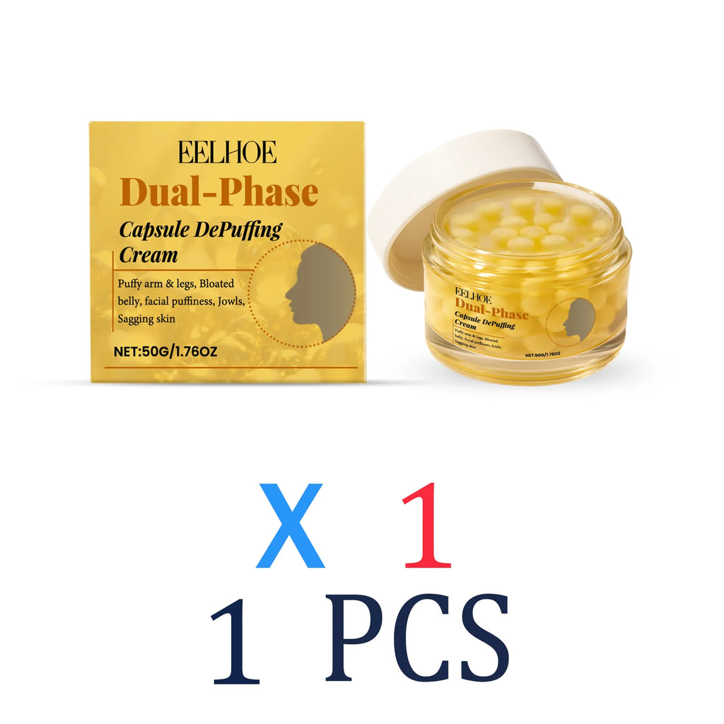 Dual Effect Capsule Care Cream Firming Moisturizer for Face and Body Winter Skincare Holiday Gift Set with Deep Hydration 50g Zpaxo 1 Pcs