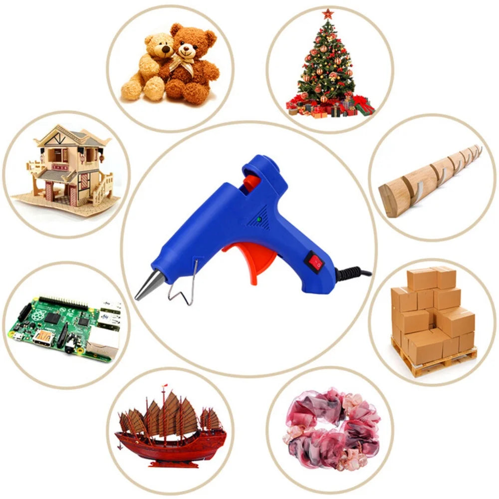 Hot Melt Glue Gun20W Hot Melt Glue Gun Using Glue Stick for DIY Handicrafts, Arts and Crafts, Christmas Gifts, Quick Home Repair Zpaxo