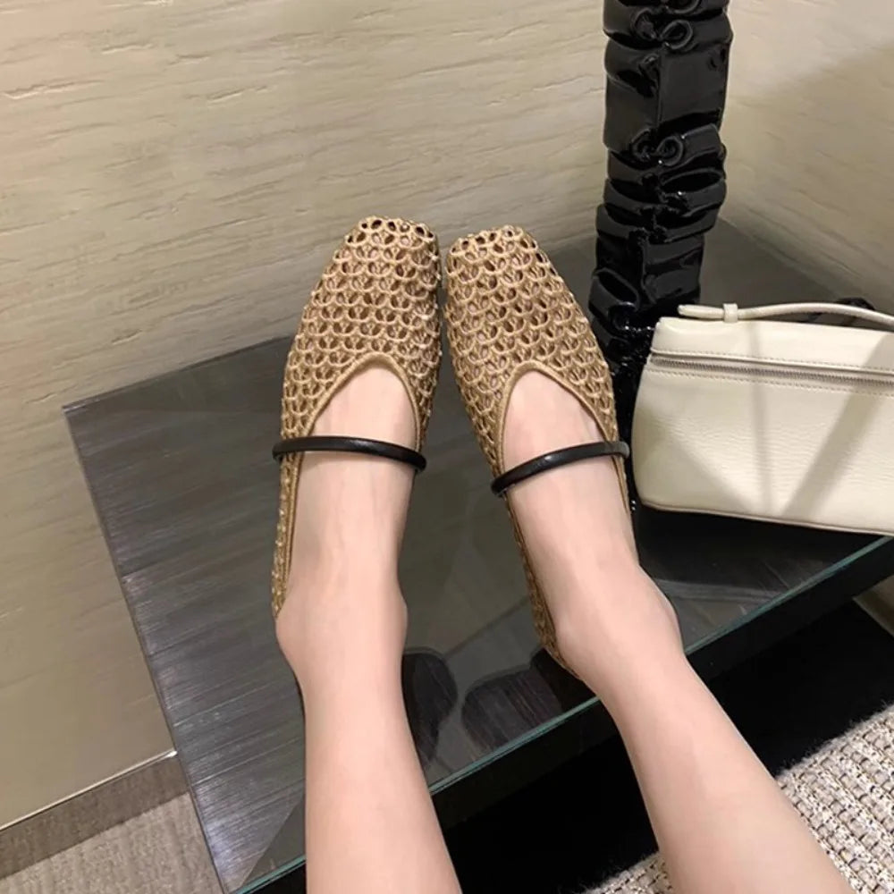 Summer Wear Round Toe Straight Buckles Casual Comfortable Women's