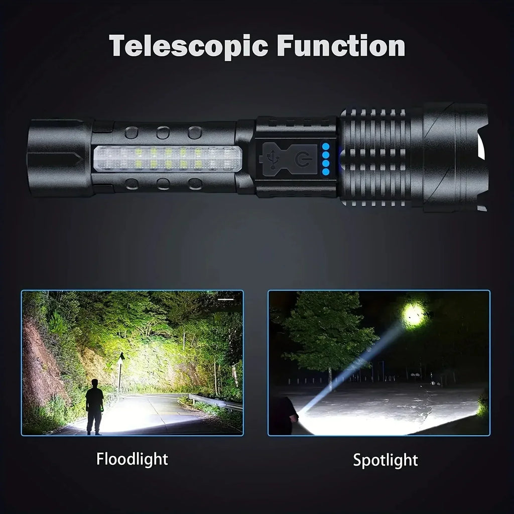 ESMARTER 1000LM Rechargeable Torch Flood Light with Side Light