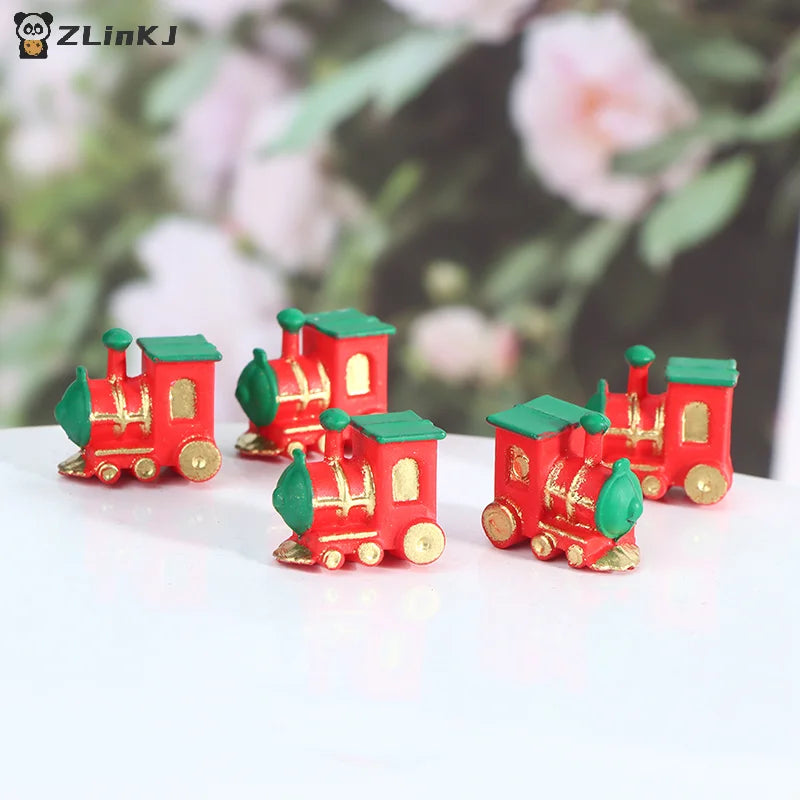 ▶1Pc 1:12 Dollhouse Miniature Mini Small Train Model Decor Accessories Toys Zpaxo
