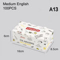 50/100Pcs Disposable French Fries Box Food Fried Chicken Packaging Box Party Supplies Food For Kids Birthday Tray Zpaxo A13