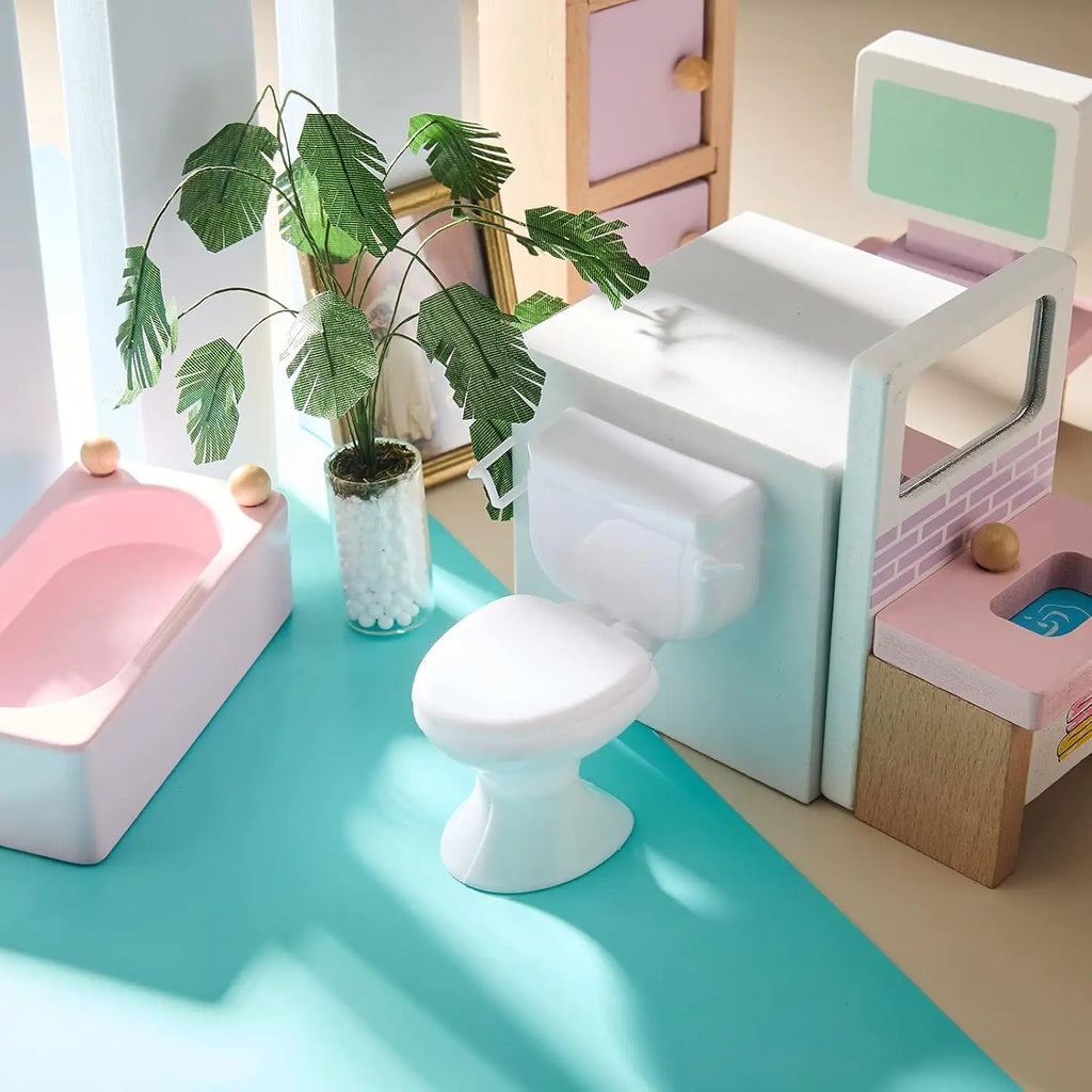 1:12 Scale Miniature Toilet – Dollhouse Bathroom Furniture
