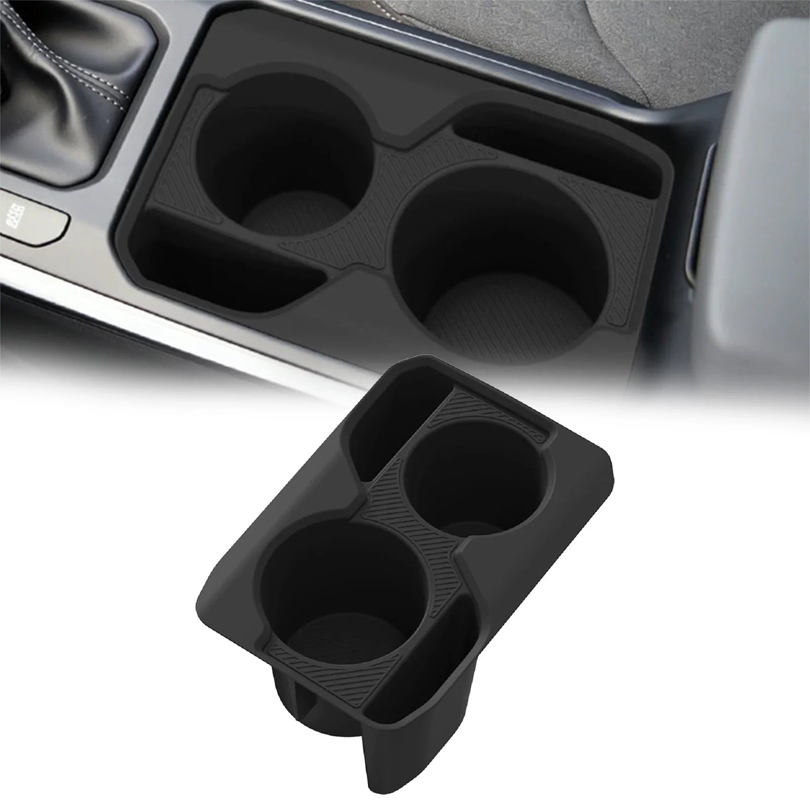 Kia K4 2026 Silicone Center Console Cup Holder Insert Waterproof