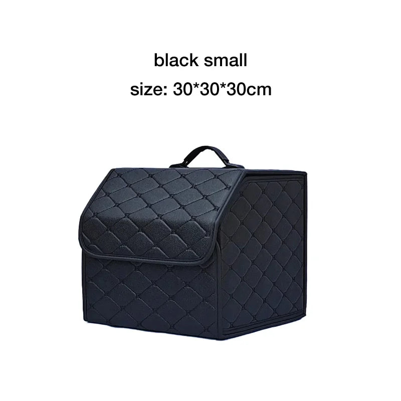 Multipurpose Collapsible Car Trunk Storage Organizer With Lid Portable Car Storage Bag Car Trunk Organizer Zpaxo Black S