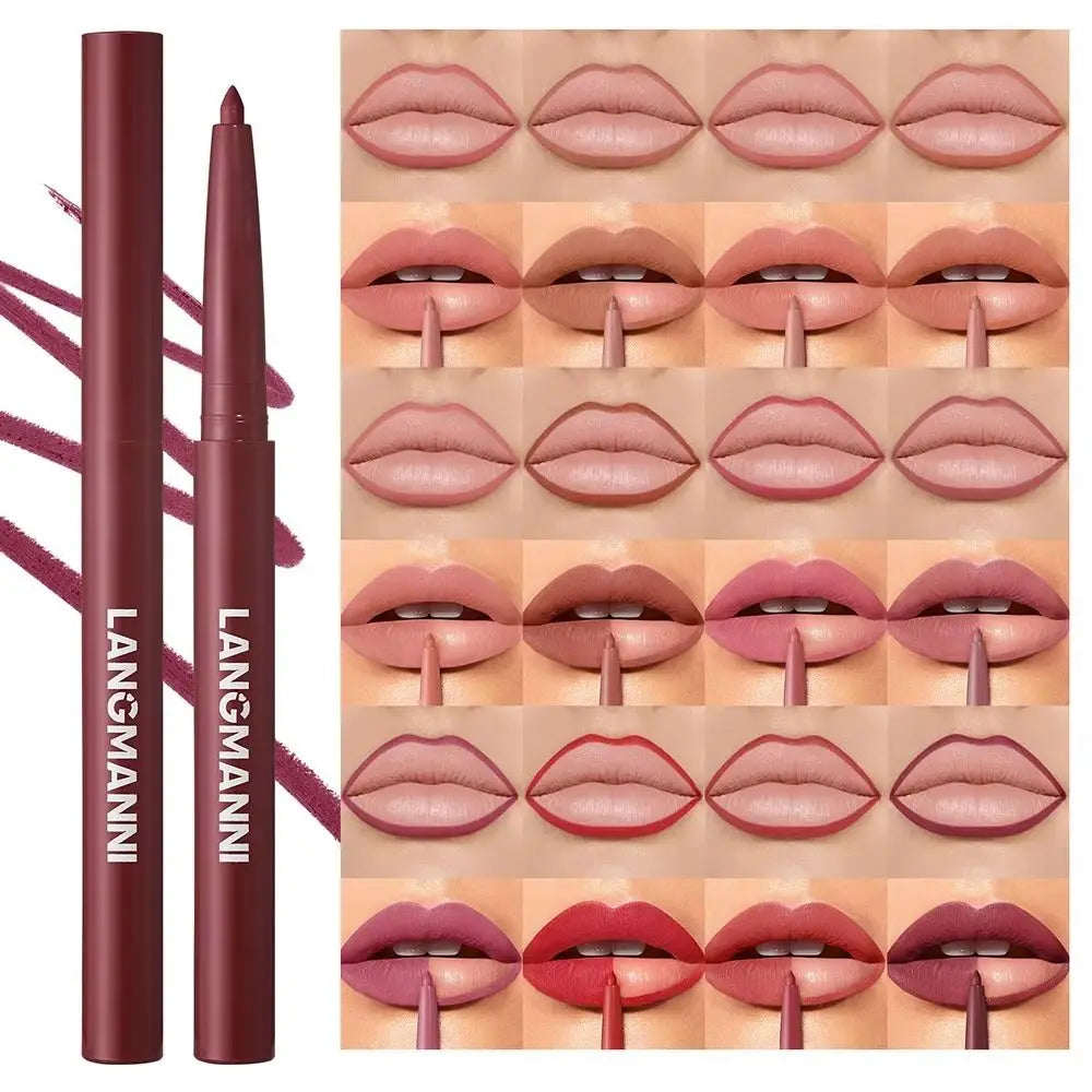 12 Colors Matte Lip Liner Pen Sexy Velvet Long Lasting Makeup Zpaxo