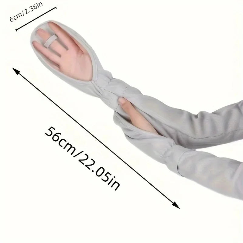 Large Ice Sleeve Gloves Women's Summer Driving Sun Protection Arm