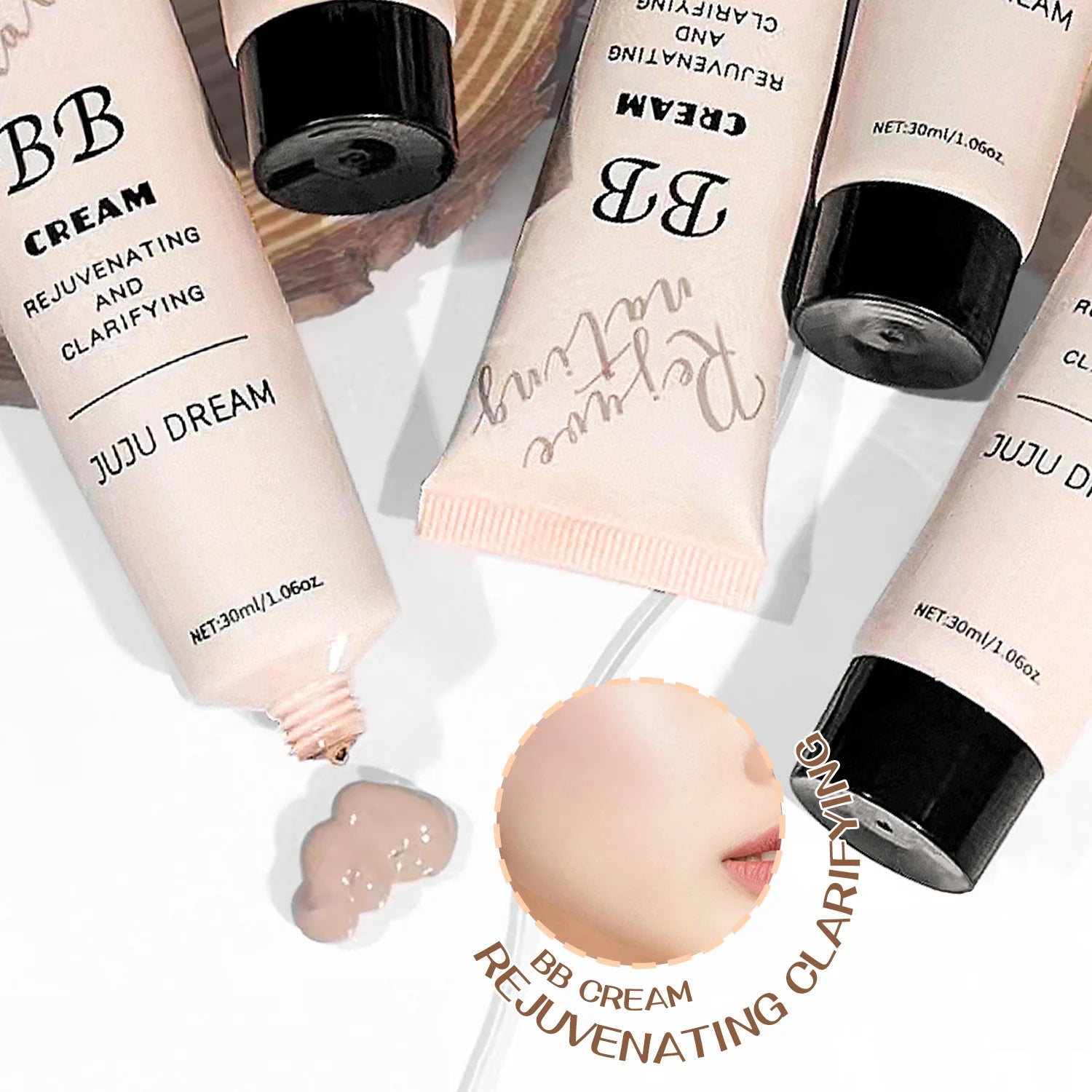 3-in-1 BB Cream -Full Coverage Concealer, Waterproof & Smooth Texture, Daily Makeup Base for Flawless Skin Zpaxo