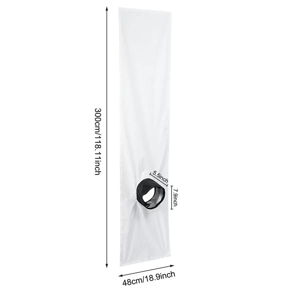 Air Conditioner Sealing Cloth Single Hole Strip Window Soft Baffle Zpaxo 3 m