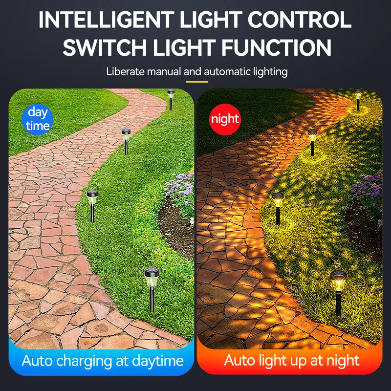 Outdoor Solar Lawn Lights Garden Decorative RGB LED Lamp Waterproof Zpaxo