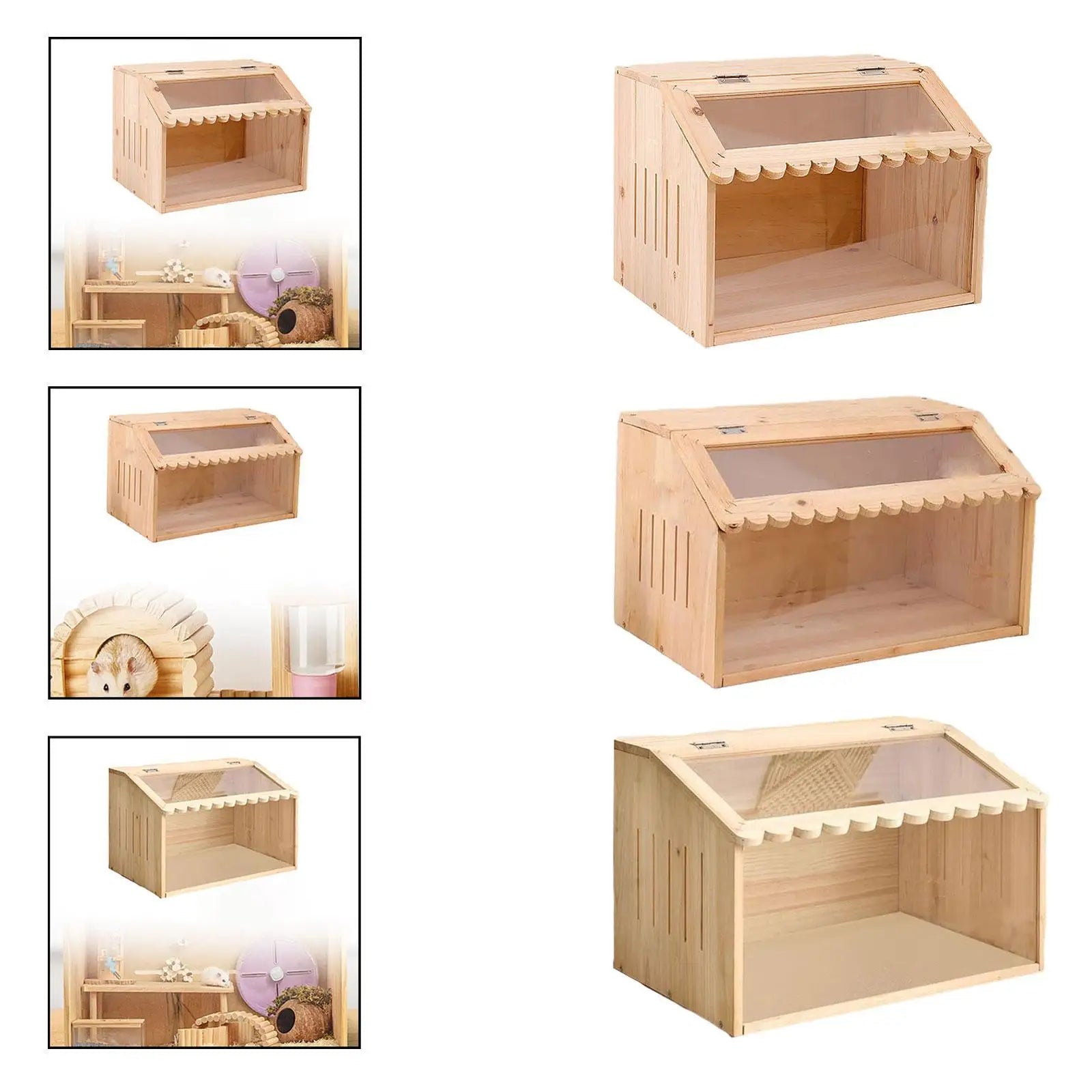 Wooden Brooder Box for Chicks, Quail & Small Pets – 3 Sizes Wooden Brooder Box Zpaxo 40x30x30cm