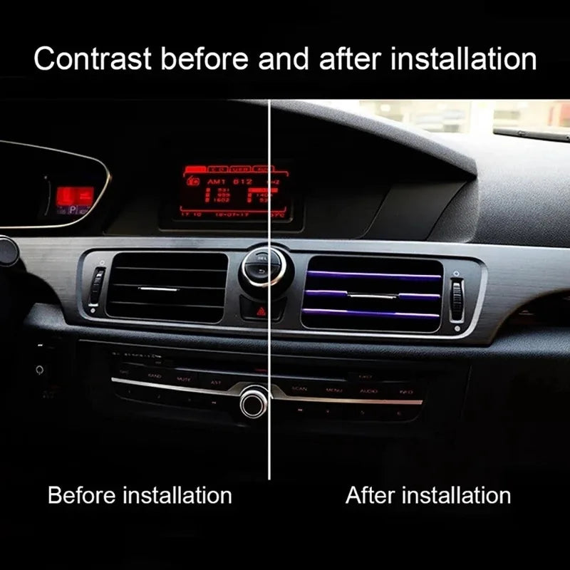 Car AC Vent U-Shape Trim Strips – Interior Moulding Decor 10/20pcs
