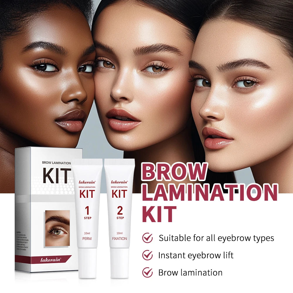 Brow Lamination Kit Semi-Permanent Lash & Brow Fixation Lash Perming Set for Eyelashes Brow Lift Perm Fixation Tube Set Makeup Zpaxo