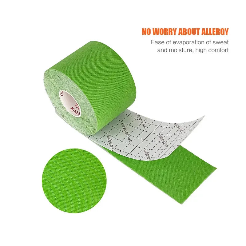 Cotton Kinesiology Tape Roll – Elastic Athletic Sport Support