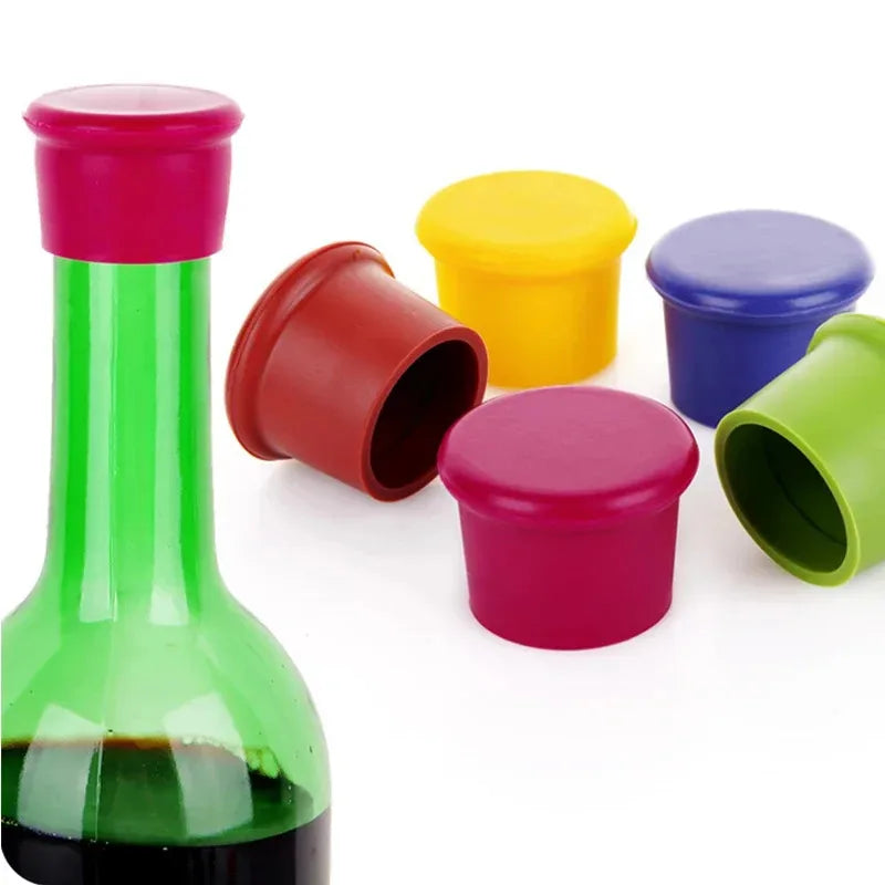 Reusable Silicone Wine & Beer Bottle Stopper – Leak-Proof Cap