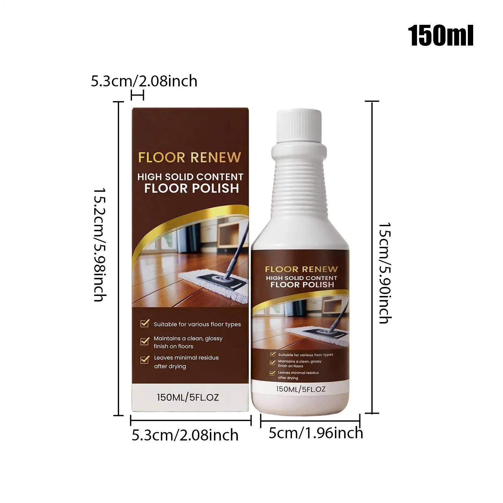 Wood Floor Restorer Professional Cleaner Shine Polishing Liquid