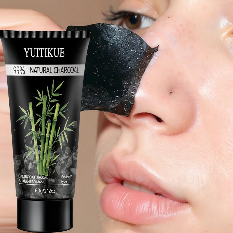 YUITIKUE Bamboo Charcoal Peel-Off Mask – Blackhead Remover Peel-Off Face Mask Zpaxo Default Title