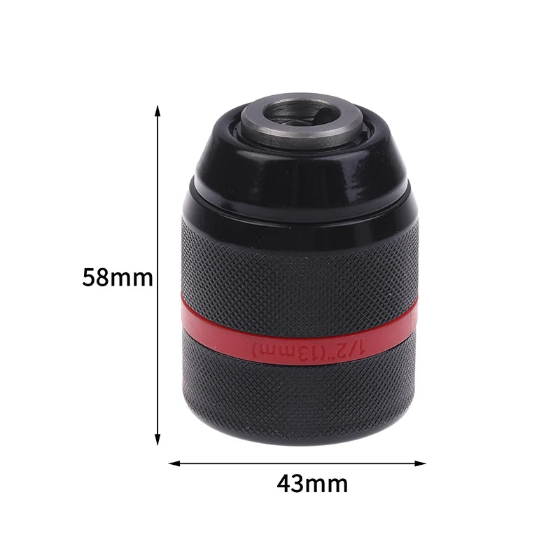 Keyless Metal Ratchet Drill Chuck Quickly Converts Self-locks Ease Use Zpaxo A3