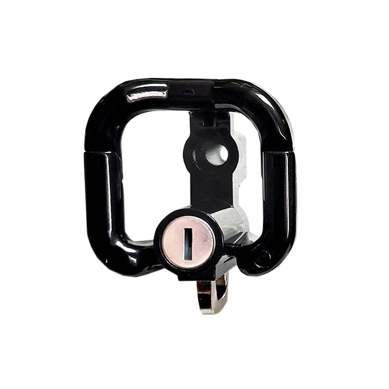Aluminum Motorcycle Helmet Lock Anti-theft Bicycle Security 2 Keys Zpaxo Black
