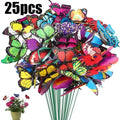 Glowing Butterfly Garden Stakes – Waterproof Lawn Yard Decor