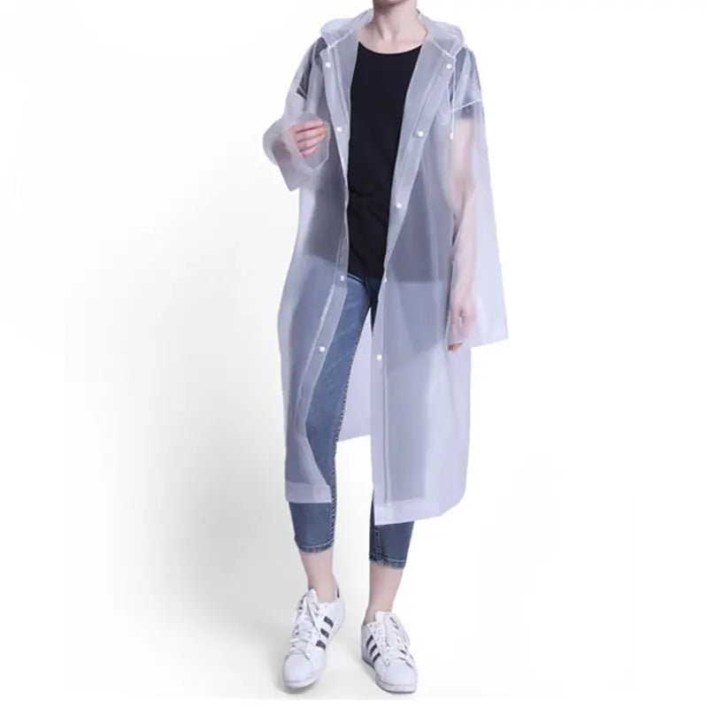 Adult One-piece Raincoat Thickened Reusable Waterproof Windproof