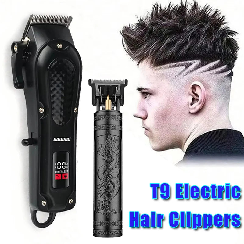 2026 Hot Sale！Electric Hair Cutting Machine Vintage T9 Clipper Hair Rechargeable Man Shaver Trimmer For Mens Barber Professional Zpaxo