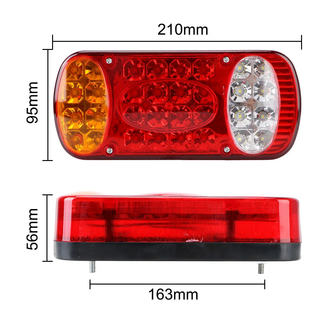 32LED Waterproof Taillight Signal Indicator Trailer Lorry Car Truck