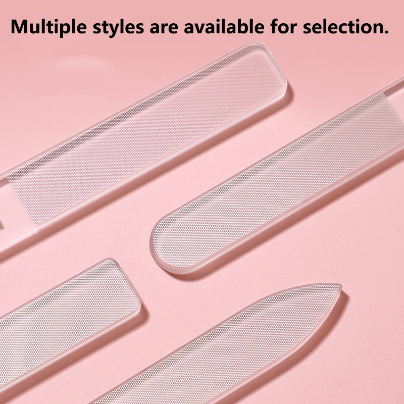 Portable glass nail file - washable for easy cleaning - an excellent tool for manicure polishing and shaping nails. Zpaxo