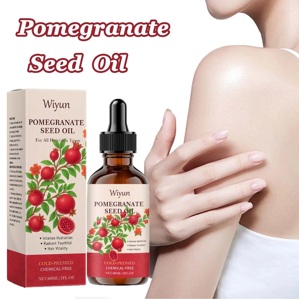 Pomegranate Seed Oil Hydrating Multi-Purpose Oil for Body Hair Nourish Scalp Hair Improve Dryness Tightening Smoothing Body Oil Zpaxo