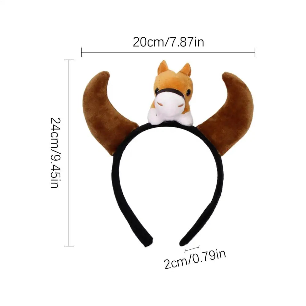 Cute Horse Headband Hair Hoop Carnival Costume Party Dress Up
