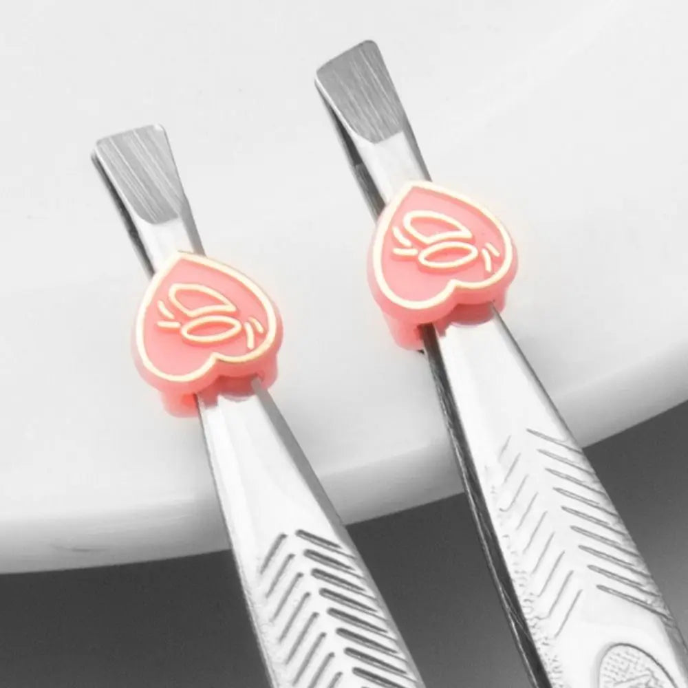 Stainless Steel Eyebrow Grooming Tweezers Straight Mouth Diagonal Zpaxo