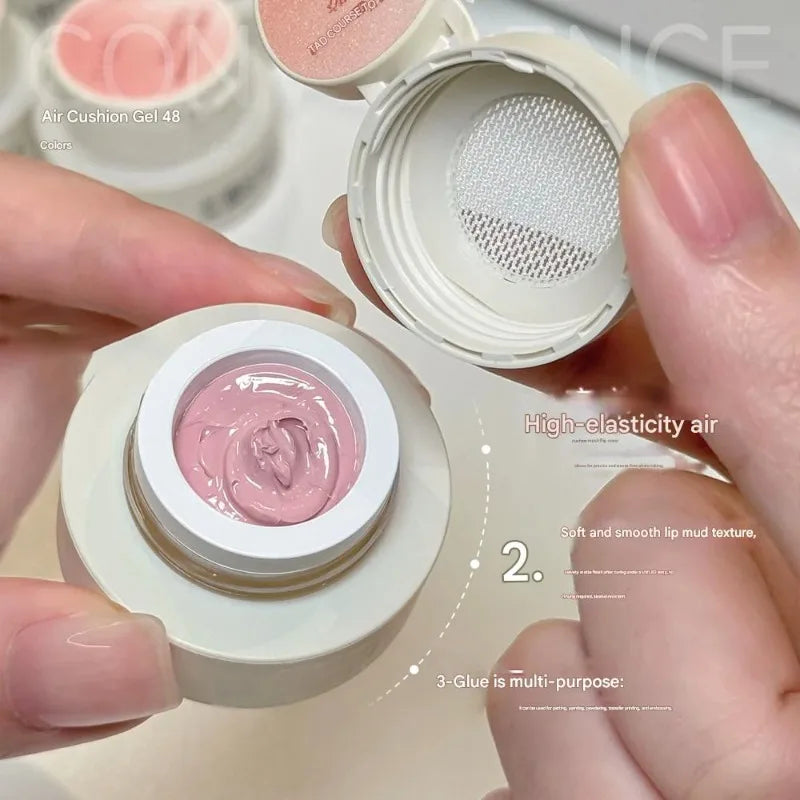 Nail Art Cushion Gradient Painting Gel Black Ombre Patting Polish UV