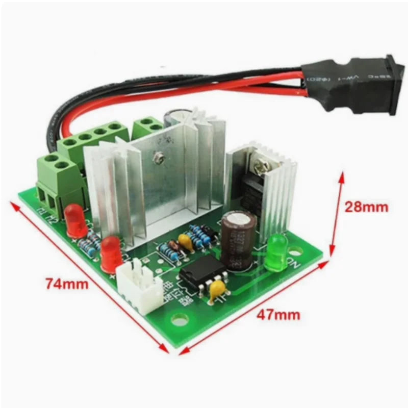 PWM DC Motor Speed Regulator 5A DC10V1V24V 24V Controller Forward Zpaxo