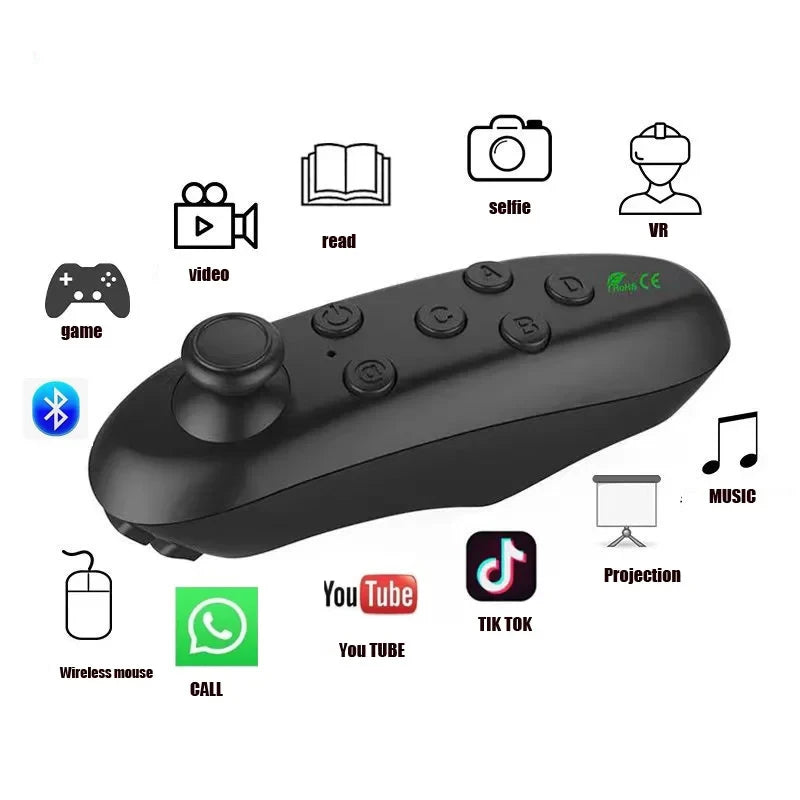 Remote Control Mobile Phone VR Glasses Wireless Android Smart Phone Gamepad Remote E book Page Turning Lever For 3D Glasses Zpaxo