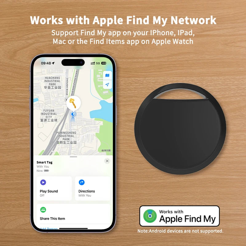 Apple Find My Mini Bluetooth GPS Tracker Anti-lose Reminder Device Zpaxo
