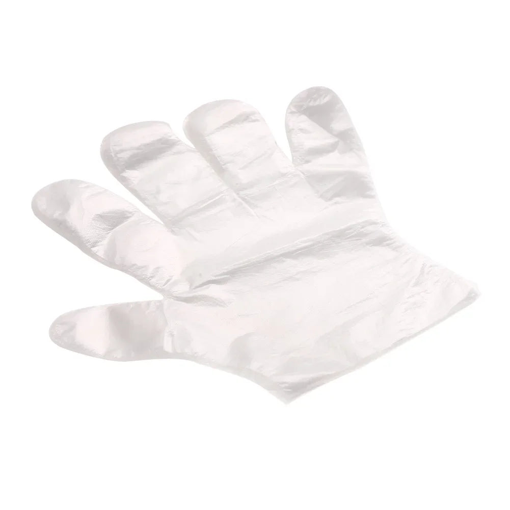 3000- Disposable Gloves Plastic Transparent Kitchen Bathroom Cleaning Zpaxo