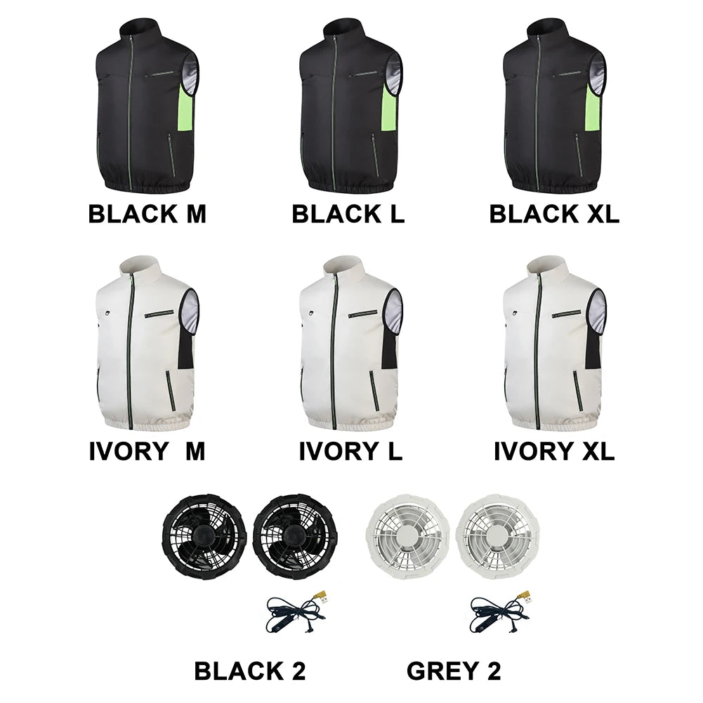 Wearable Cooling Vest Heat Resistant Air Conditioner Clothes