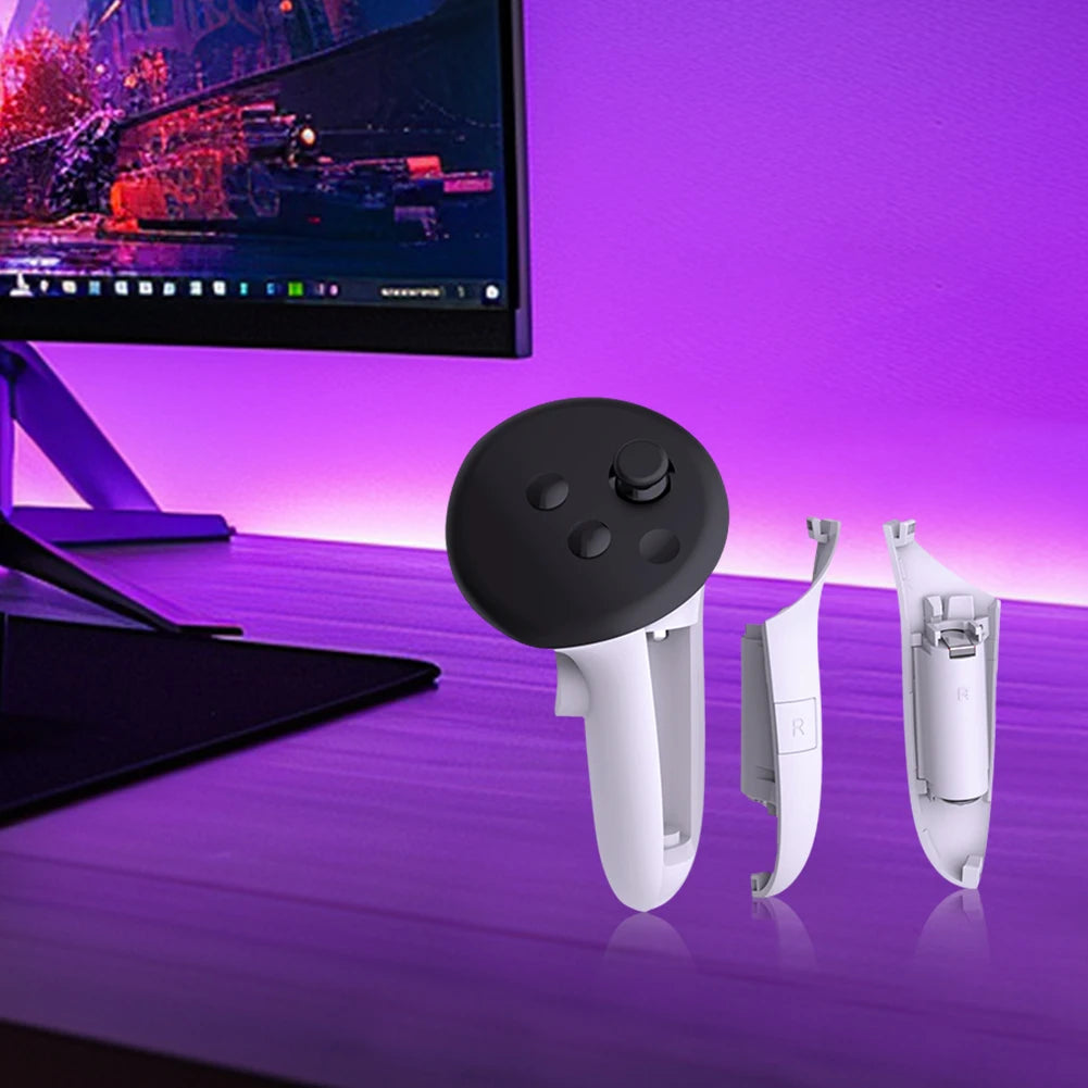 Rechargeable Battery Cover Controller Grips Meta Quest 3S 3 VR Headset
