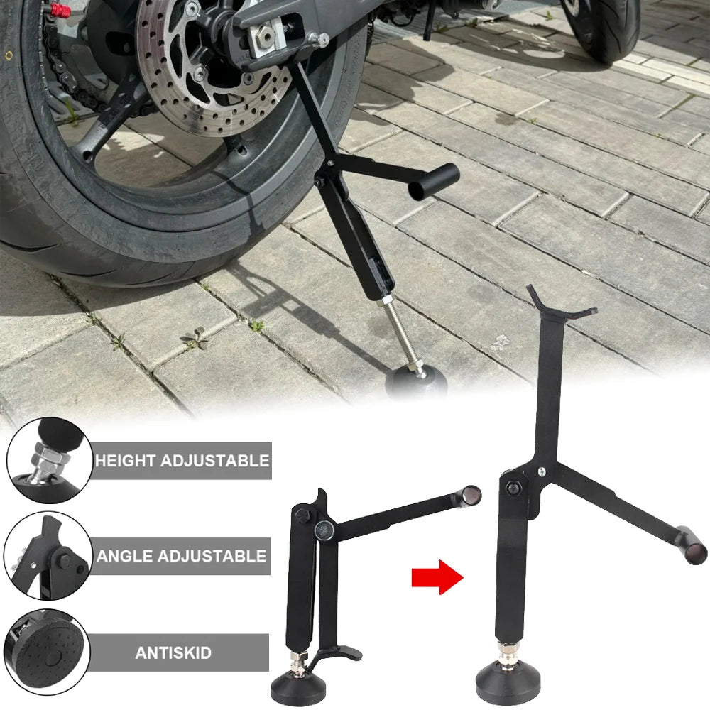 Motorcycle Jack Kickstand Labor Saving Wheel Support Side Stand Paddock Stable Swingarm Lift Lifter Frame Motorbike Accessories Zpaxo