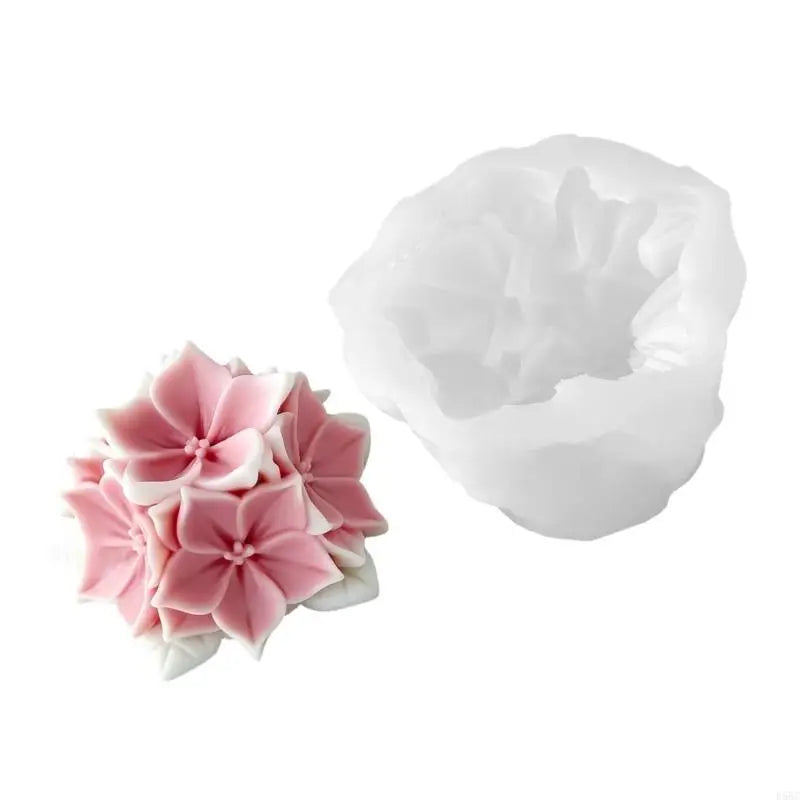Safe Silicone Hydrangea Mould Baking Party Decoration