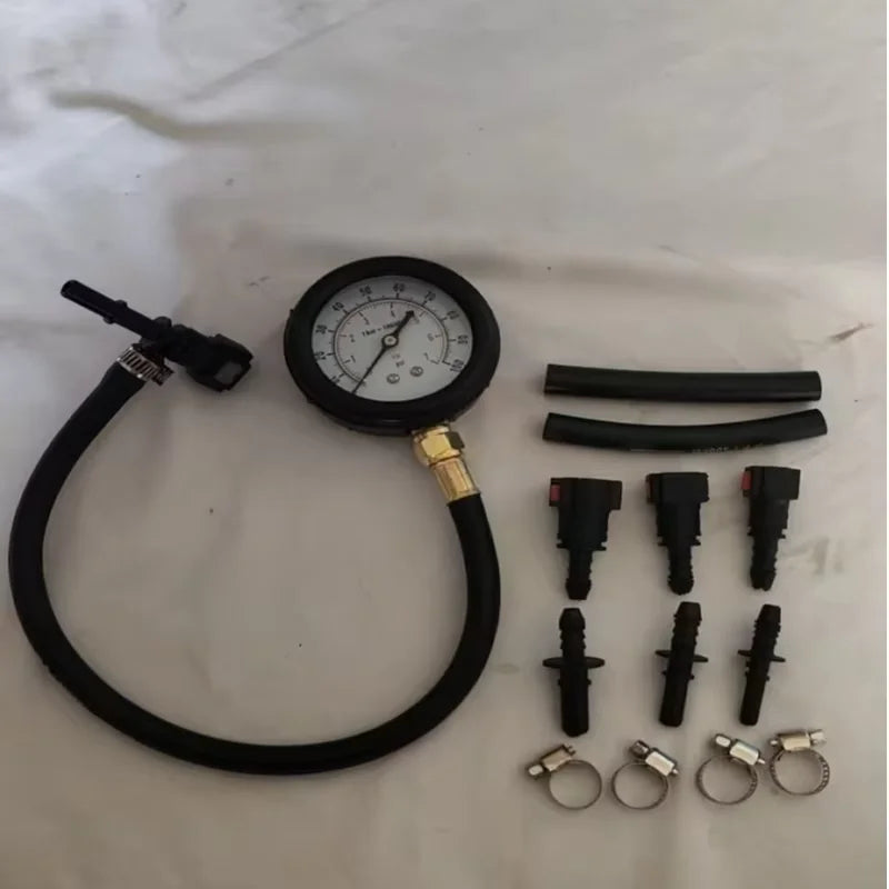 Car Motorcycle Automobile Fuel System Gasoline Pressure Gauge Tester