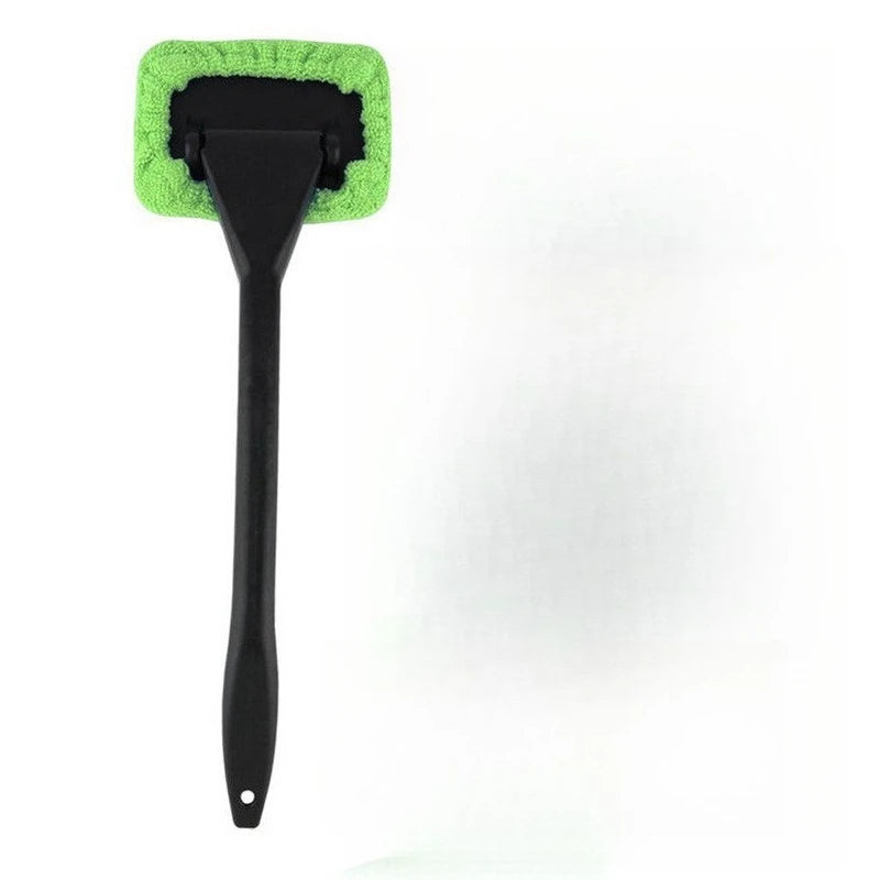 Long Handle Car Windshield Cleaner Brush | Interior Glass Wiper Car Glass Cleaning Brush Zpaxo Green