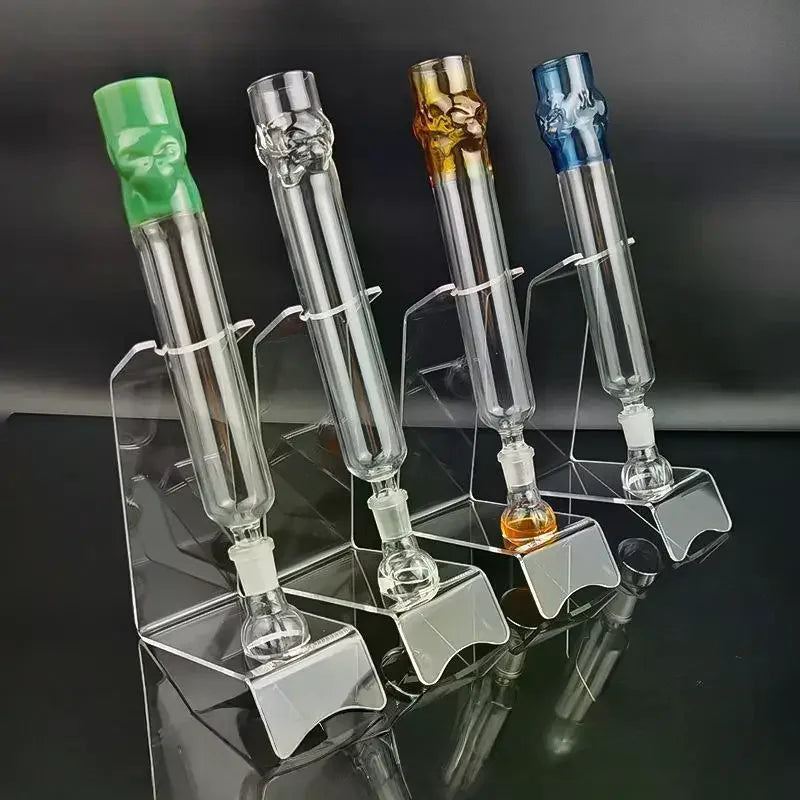 1Pcs Aroma Infusion Exquisite Chamber Base Borosilicate Glass Cigar Aromatherapy Humidors Tube 26cm Length For Conservation Zpaxo