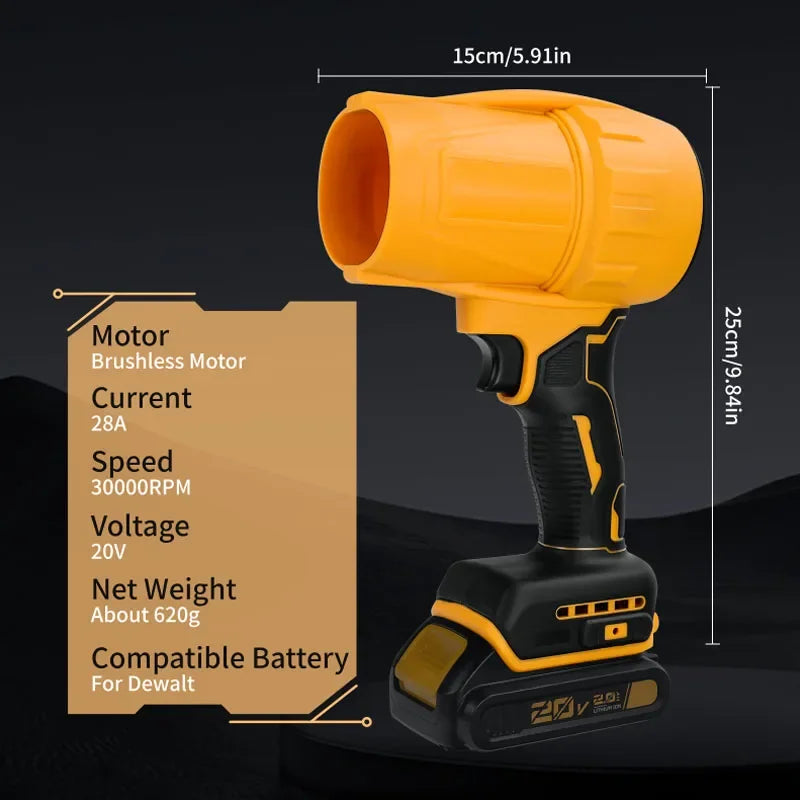 Fit Dewalt 20V Battery Air Blower Jet Turbo Fan Portable Violent