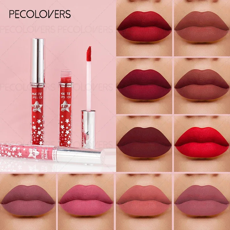 Velvet Matte Lip Gloss Sexy Lips Non-stick Silky Smooth Nude Perfect
