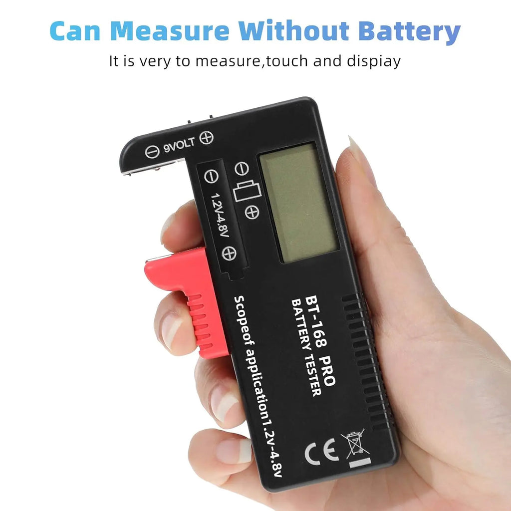 BT-168 Digital Lithium Battery Capacity Tester Checkered Load