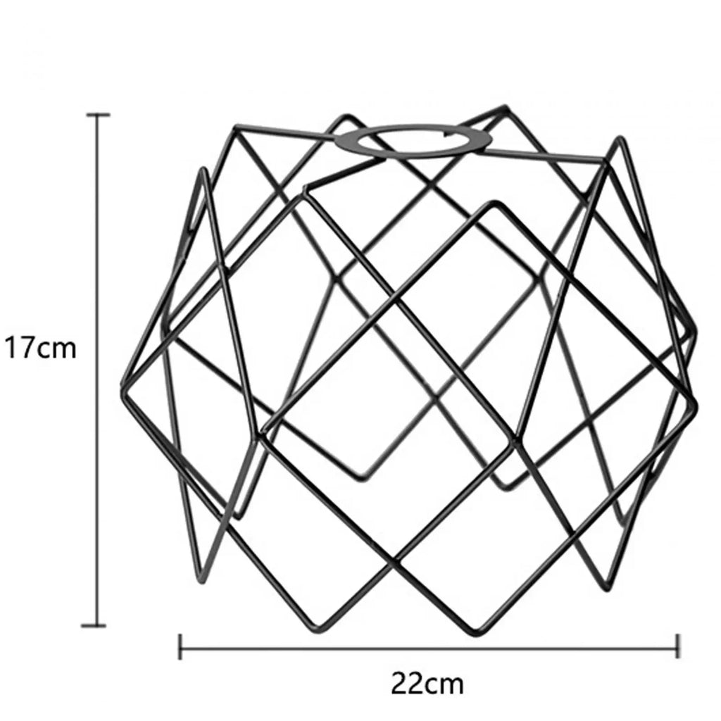 Metal Wire Cage Lampshade Lightweight Modern Basket Durable Pendant Zpaxo